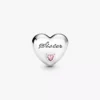 Schwester-Herz-Charm aus Sterlingsilber Schwester-Herz-Charm aus Sterlingsilber
