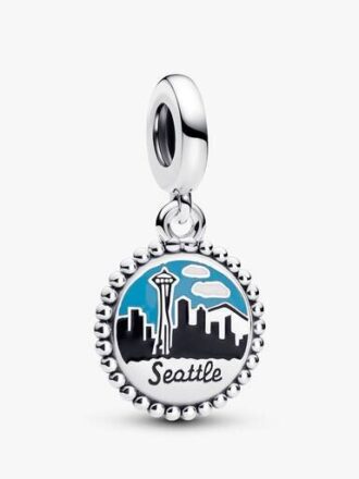 Seattle Skyline Dangle Charm – Sterlingsilber Seattle Skyline Dangle Charm – Sterlingsilber
