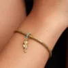 Seepferdchen-Dangle Charm, 14-karätig vergoldet Seepferdchen-Dangle Charm, 14-karätig vergoldet