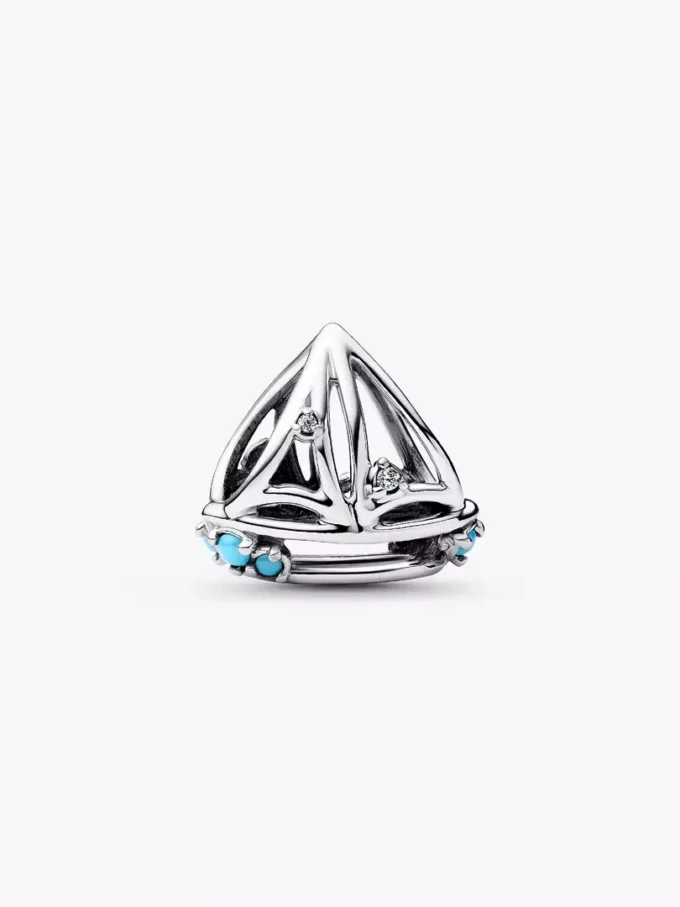 Segelboot-Charm aus Sterlingsilber Segelboot-Charm aus Sterlingsilber
