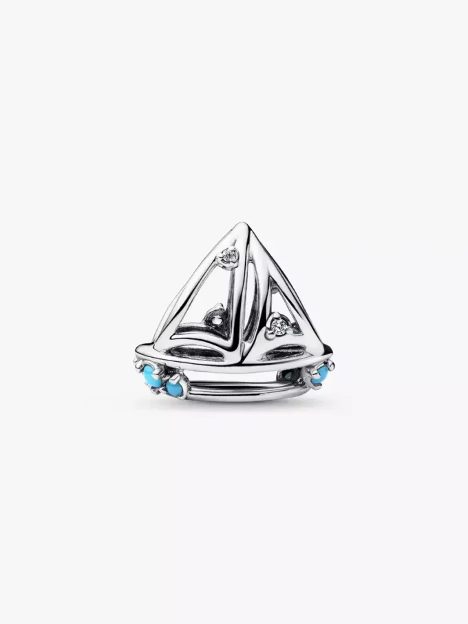 Segelboot-Charm aus Sterlingsilber Segelboot-Charm aus Sterlingsilber