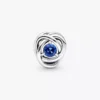 September Blue Eternity Circle Charm, Sterlingsilber September Blue Eternity Circle Charm, Sterlingsilber