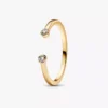 Set aus offenen Ohrringen und Ringen mit im Labor gezüchteten Diamanten, 2er-Set Set aus offenen Ohrringen und Ringen mit im Labor gezüchteten Diamanten, 2er-Set