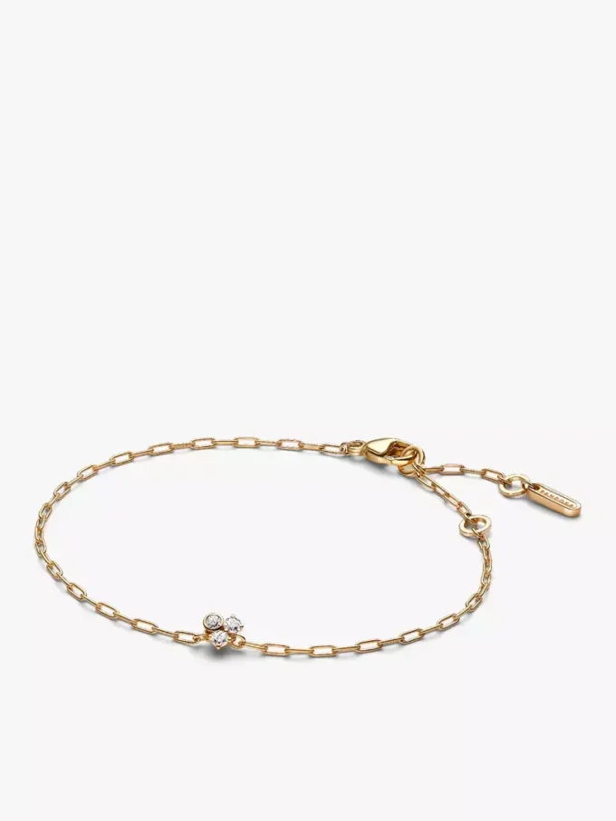 Set aus Paperclip-Halskette und Armband mit laborgezüchteten Diamanten, 2er-Set Set aus Paperclip-Halskette und Armband mit laborgezüchteten Diamanten, 2er-Set