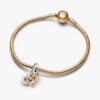 Shooting Star Hearts Double Dangle Charm – Sterlingsilber, 14-karätige Vergoldung Shooting Star Hearts Double Dangle Charm – Sterlingsilber, 14-karätige Vergoldung