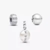 Silbernes Perlglanz-Charm-Trio, 3er-Set Silbernes Perlglanz-Charm-Trio, 3er-Set