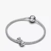 Silbernes Sparkling Bow Armband-Set, 2er-Set Silbernes Sparkling Bow Armband-Set, 2er-Set