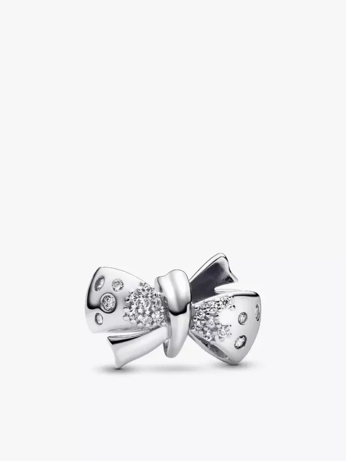 Silbernes Sparkling Bow Armband-Set, 2er-Set Silbernes Sparkling Bow Armband-Set, 2er-Set
