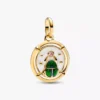 Skarabäus-Medaillon-Charm, 14-karätig vergoldet Skarabäus-Medaillon-Charm, 14-karätig vergoldet