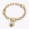 Skarabäus-Medaillon-Charm, 14-karätig vergoldet Skarabäus-Medaillon-Charm, 14-karätig vergoldet
