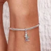 Skifahrer-Dangle Charm aus Sterlingsilber Skifahrer-Dangle Charm aus Sterlingsilber