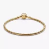 Snake Chain-Armband mit Fassverschluss, 14-karätig vergoldet Snake Chain-Armband mit Fassverschluss, 14-karätig vergoldet