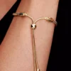 Snake Chain-Schiebearmband, 14-karätig vergoldet Snake Chain-Schiebearmband, 14-karätig vergoldet