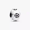 Soccer Murano Charm aus Sterlingsilber Soccer Murano Charm aus Sterlingsilber
