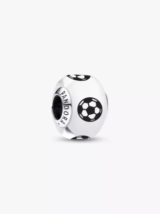 Soccer Murano Charm aus Sterlingsilber