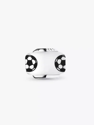Soccer Murano Charm aus Sterlingsilber