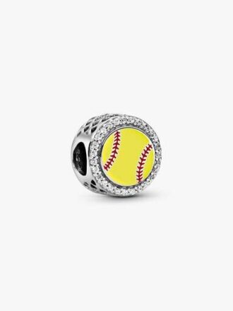 Softball-Charm – Sterlingsilber