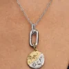 Sonne-und-Mond-Charm, Sterlingsilber, 14-karätig vergoldet Sonne-und-Mond-Charm, Sterlingsilber, 14-karätig vergoldet