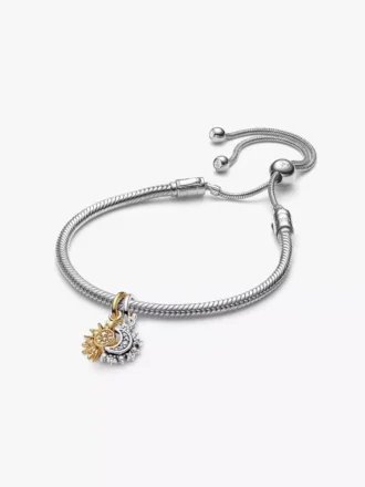 Sonnen- und Mond-Armbänder-Geschenkset zum Teilen aus Sterlingsilber Sonnen- und Mond-Armbänder-Geschenkset zum Teilen aus Sterlingsilber