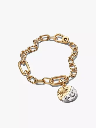 Sonnen- und Mond-Medaillon-Armbänder-Set, 2er-Set Sonnen- und Mond-Medaillon-Armbänder-Set, 2er-Set