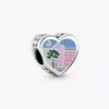 South Carolina Herz-Charm aus Sterlingsilber