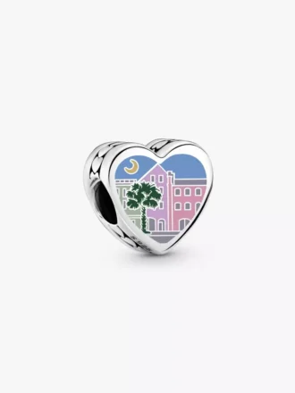 South Carolina Herz-Charm aus Sterlingsilber