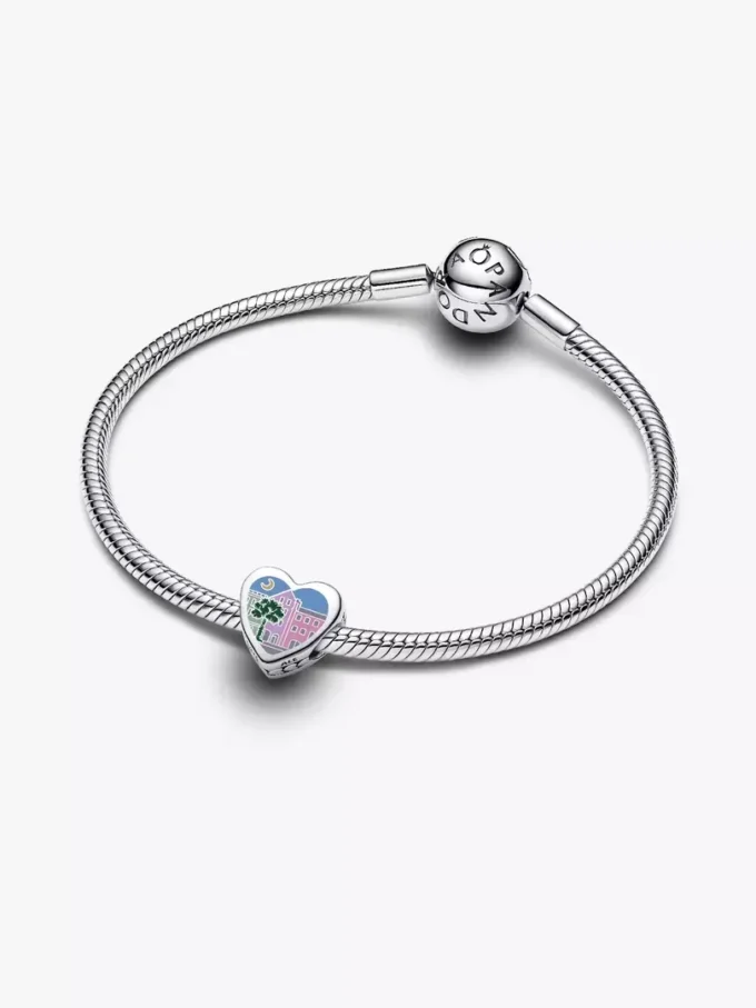 South Carolina Herz-Charm aus Sterlingsilber