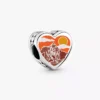 South Dakota Herz-Charm aus Sterlingsilber