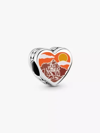 South Dakota Herz-Charm aus Sterlingsilber