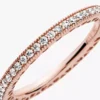 Sparkle & Hearts Ring, 14 Karat Roségold-Beschichtung Sparkle & Hearts Ring, 14 Karat Roségold-Beschichtung