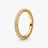 Sparkle & Hearts Ring – 14 Karat vergoldet