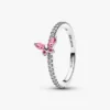 Sparkling Butterfly Ring – Sterlingsilber