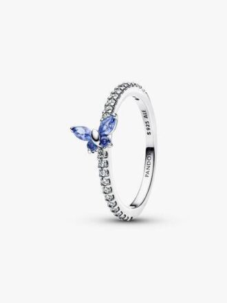 Sparkling Butterfly Ring – Sterlingsilber