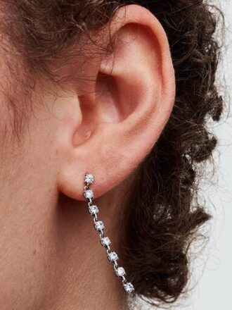 Sparkling Eight Stones Drop Ohrringe – Sterlingsilber Sparkling Eight Stones Drop Ohrringe – Sterlingsilber