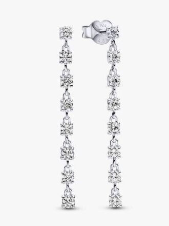 Sparkling Eight Stones Drop Ohrringe – Sterlingsilber Sparkling Eight Stones Drop Ohrringe – Sterlingsilber