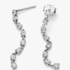 Sparkling Eight Stones Drop Ohrringe – Sterlingsilber Sparkling Eight Stones Drop Ohrringe – Sterlingsilber