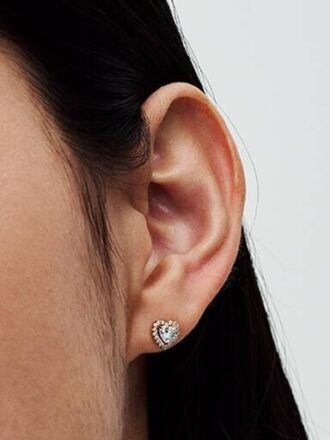 Sparkling Elevated Heart Ohrringe – 14 Karat vergoldet Sparkling Elevated Heart Ohrringe – 14 Karat vergoldet