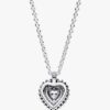 Sparkling Heart Halo Anhänger-Halskette – Sterlingsilber Sparkling Heart Halo Anhänger-Halskette – Sterlingsilber