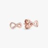 Sparkling Infinity Ohrringe – 14 Karat Roségold-Beschichtung Sparkling Infinity Ohrringe – 14 Karat Roségold-Beschichtung