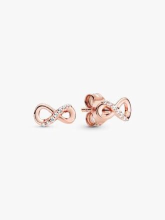 Sparkling Infinity Ohrringe – 14 Karat Roségold-Beschichtung Sparkling Infinity Ohrringe – 14 Karat Roségold-Beschichtung