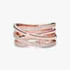 Sparkling & Polished Lines Ring – 14 Karat Roségold-Beschichtung Sparkling & Polished Lines Ring – 14 Karat Roségold-Beschichtung