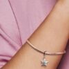 Sparkling Starfish Dangle Charm – 14 Karat Roségold-Beschichtung
