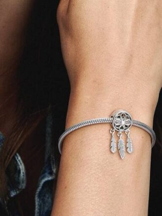 Spiritual Dreamcatcher Charm – Sterlingsilber