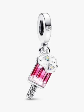 Sprinkled Popsicle Dangle Charm – Sterlingsilber