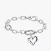 Stacheldraht-Herz-Armband-Set 2 Stück