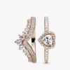 Stacking-Ring-Set „Heart of Rose Princess Wishbone“ (2er-Set) Stacking-Ring-Set „Heart of Rose Princess Wishbone“ (2er-Set)