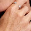 Sterling-Silber-Ring mit Sternschnuppen-Motiv