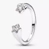 Sterling-Silber-Ring mit Sternschnuppen-Motiv