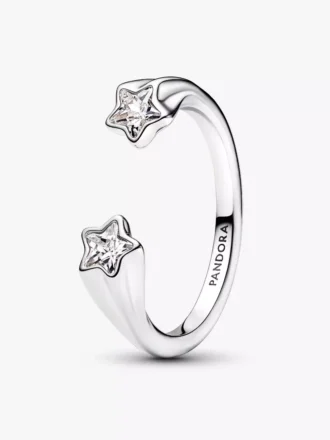 Sterling-Silber-Ring mit Sternschnuppen-Motiv