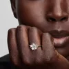 Sterlingsilber-Ring mit Kirschblütenmotiv Sterlingsilber-Ring mit Kirschblütenmotiv